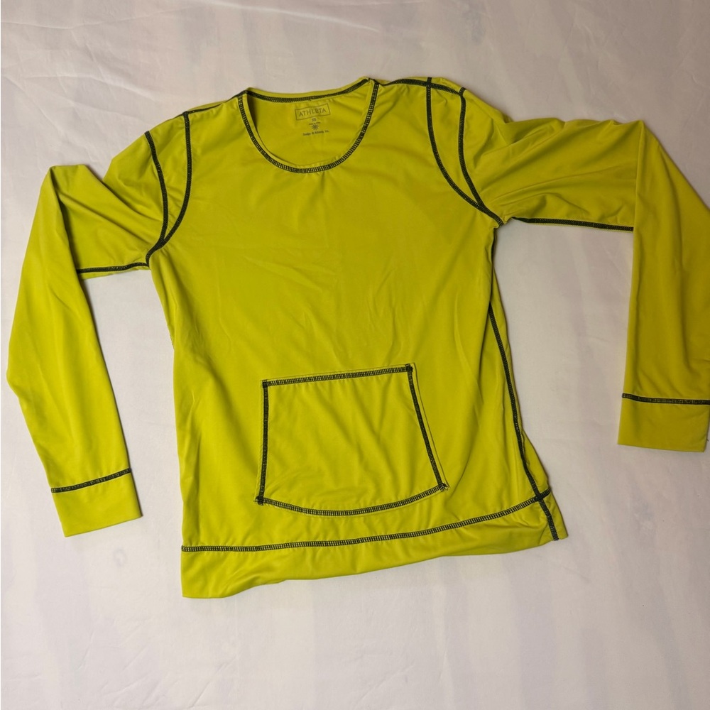 Athleta Neon Performance Long Sleeve Top